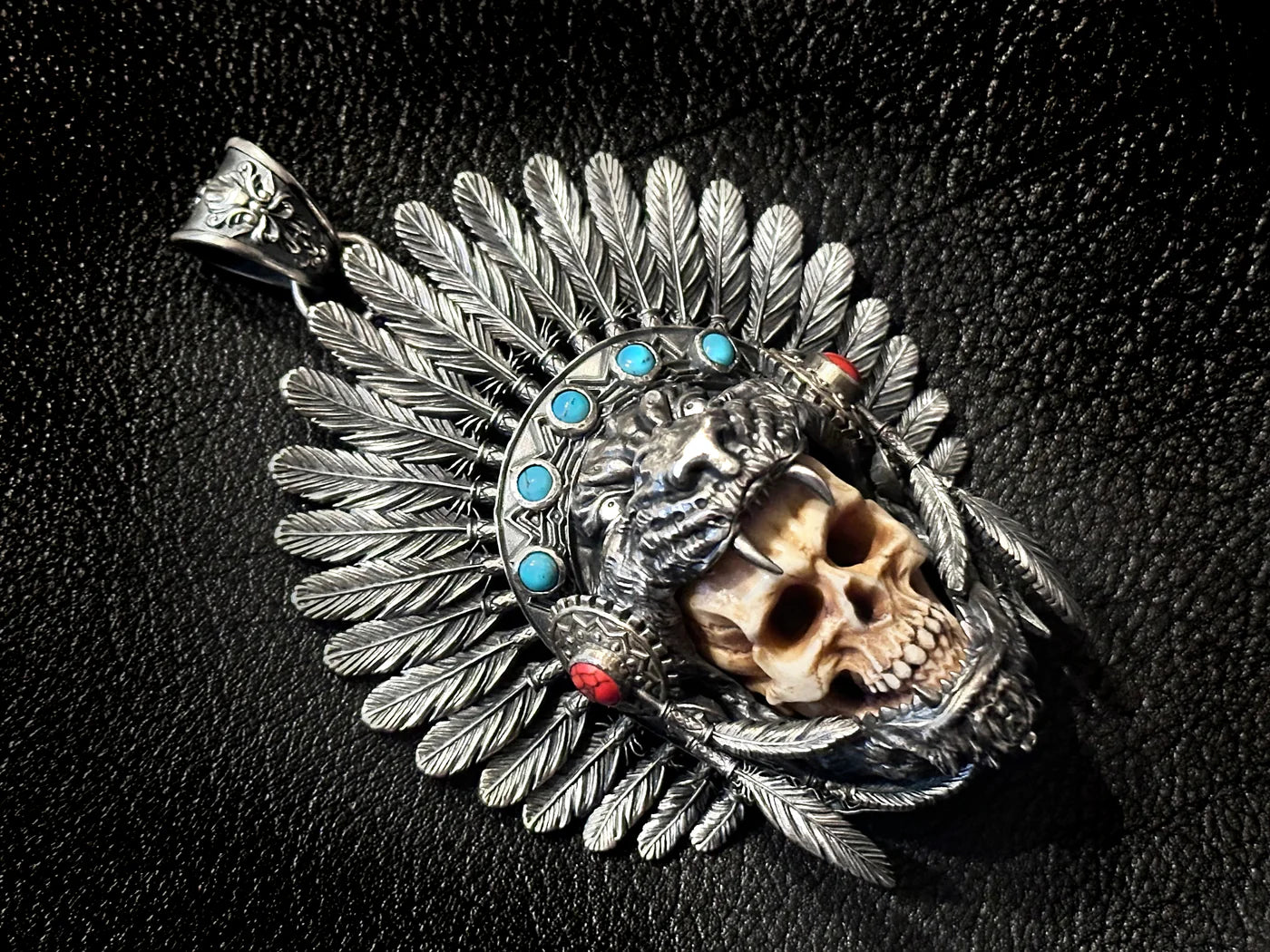 Aztec Mexican Warrior Amulet Pendant