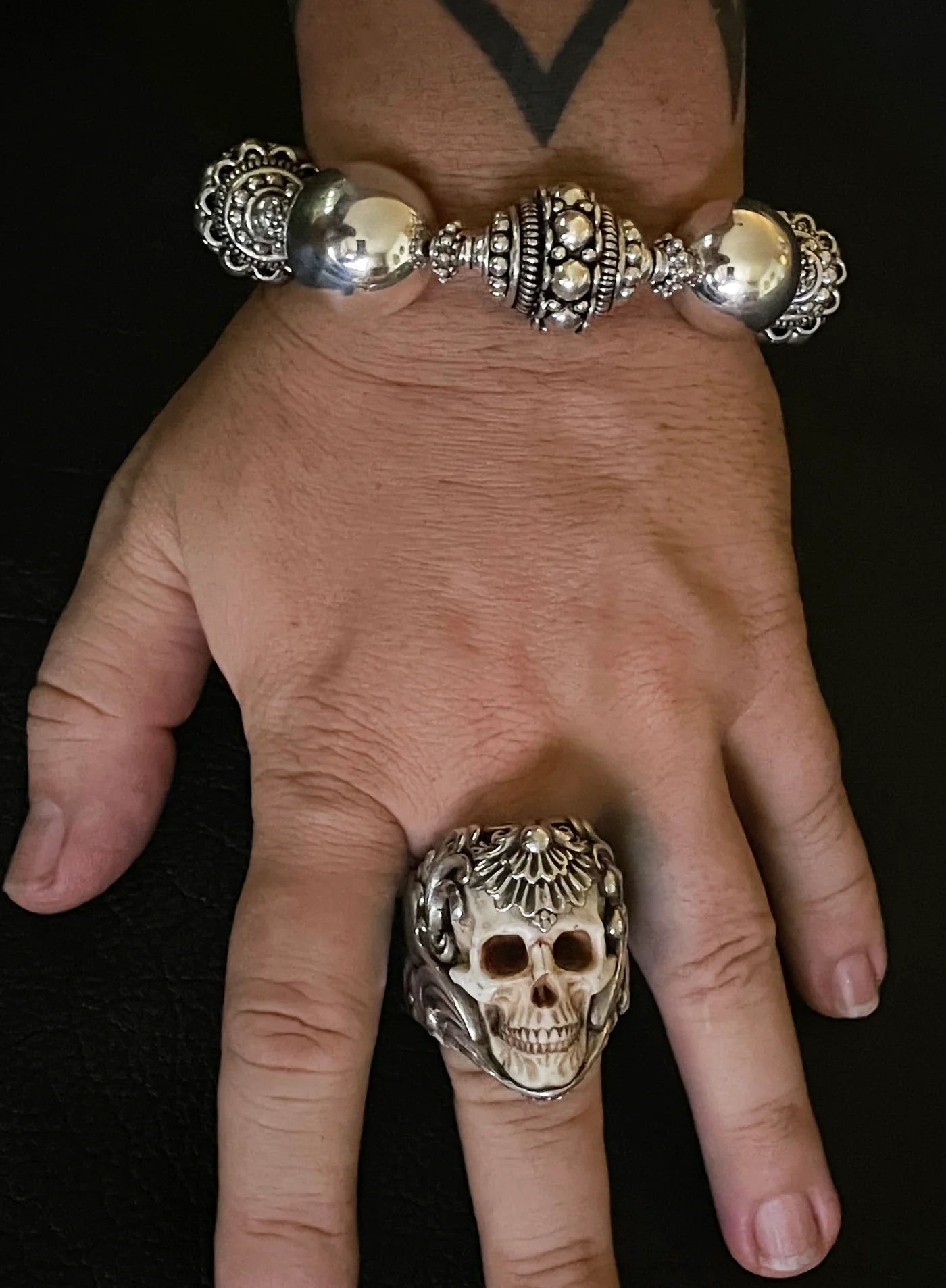 Babylon Beads Silver Bracelet