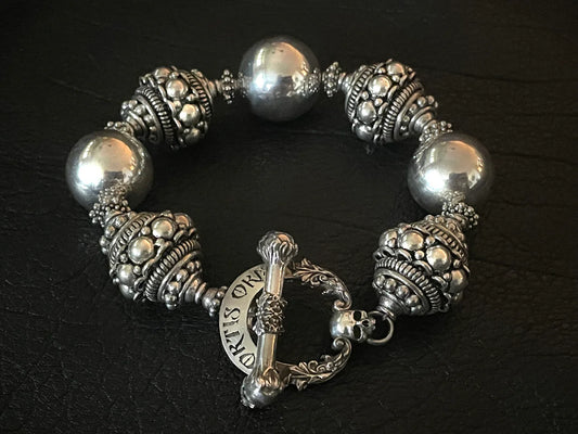 Babylon Beads Silver Bracelet